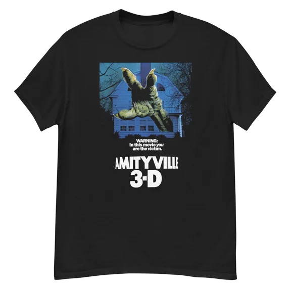 Amityville 3-D cult horror film fan art t-shirt
