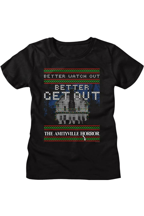 Amityville Horror Better Get Out Black Women's T-Shirt