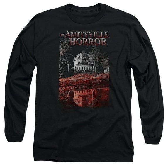 Amityville Horror Cold Blood Long Sleeve Adult 18/1 T-Shirt Black