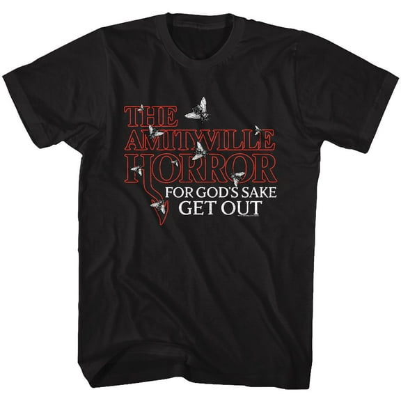 Amityville Horror Flies Black Adult T-Shirt 5Xl
