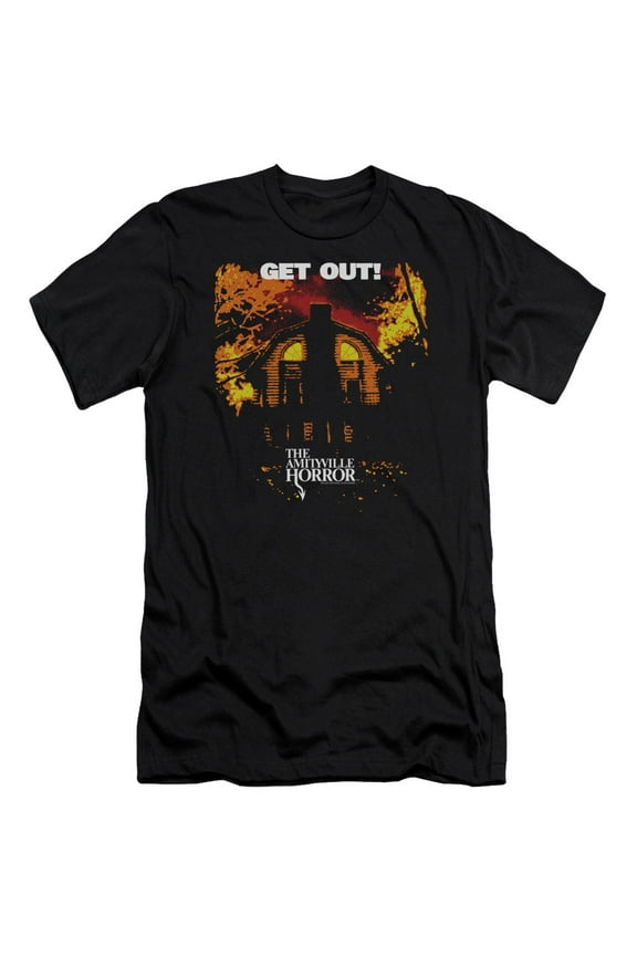 Amityville Horror - Get Out - Premium Slim Fit Short Sleeve Shirt - X-Large