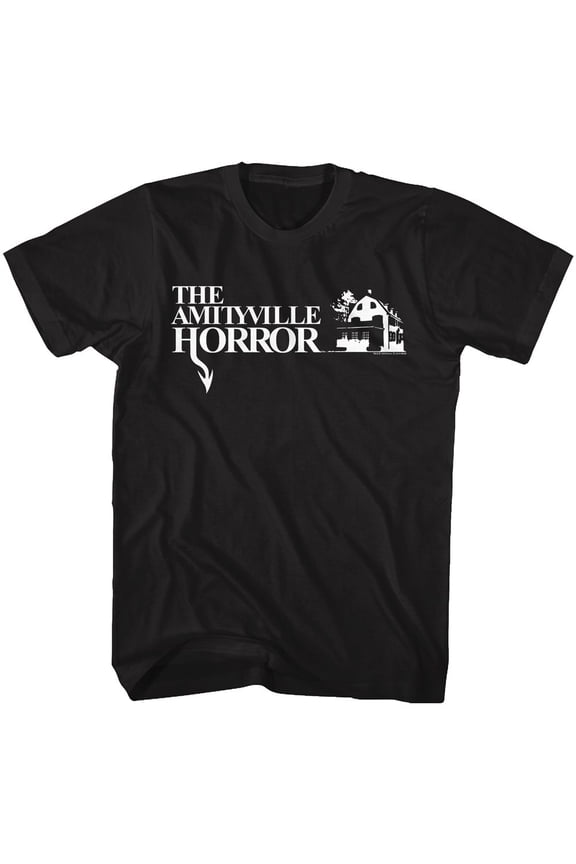 Amityville Horror Logo Black Adult T-Shirt S