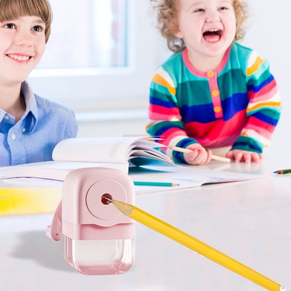 Amketima Hand Crank Pencil Sharpener Large Manual Helical Blade Sharpener with Auto Feed for Standard and Thick Pencils Home Office