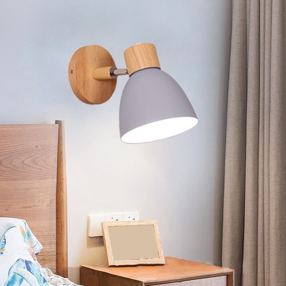 Amketima LED Bedside Wall Lamp with Iron Frame Modern Personalized Background Lighting for Bedroom Living Room Hotel Entryway Energy Efficient Home Accent