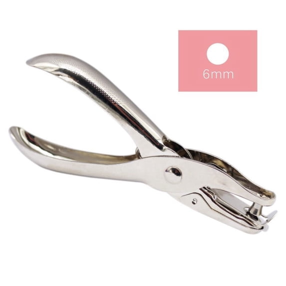 Amketima Mini Handheld Paper Hole Puncher Round Star Heart Shape Metal Punch for Cardstock PVC Card Craft Scrapbooking