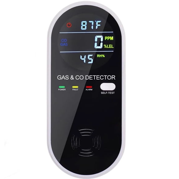 Amketima Plug In Detector 4-in-1 Multifunctional Air Quality Monitor Temperature Humidity Sensor for Home Kitchen Bedroom RV Travel
