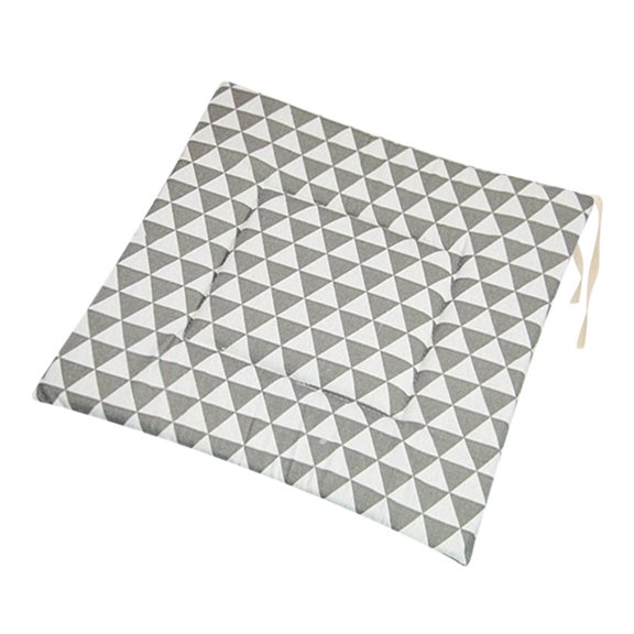 Amketima Printed Polyester Linen Rectangle Chair Cushion Japanese Style Thick Seat Cushion for Futon Floor Living Room