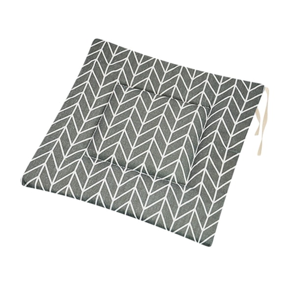 Amketima Printed Polyester Linen Rectangle Chair Cushion Japanese Style Thick Seat Cushion for Futon Floor Living Room