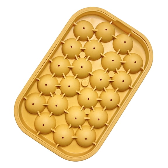 Amketima Silicone Ice Ball Mold Easy Release Stackable Ice Maker for Whiskey Cocktails Coffee Drinks Food Grade Non Stick Sphere