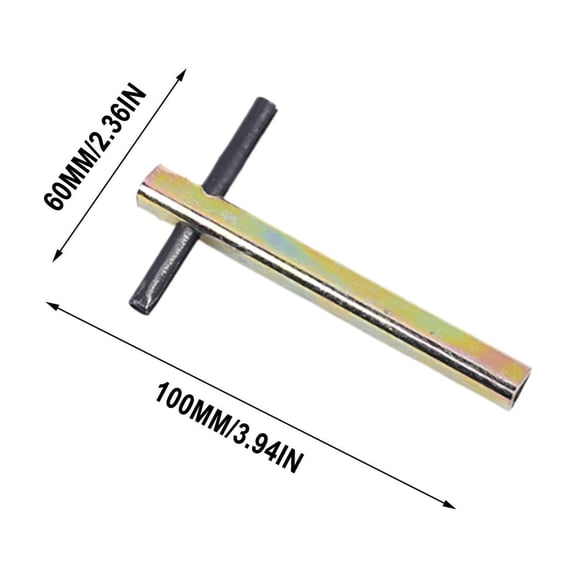 Amketima Triangular Elevator Key Long Reach Wrench for Emergency Lift Door Maintenance Tool Durable Metal 1 Piece