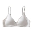 thumbnail image 1 of Amkhujs Push Up Bras for Women Breathable Lace Deep V Neck Wireless Bra Adjustable Spaghetti Strap Seamless Bras, 1 of 5