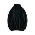 thumbnail image 1 of Amkhujs Sweaters for Men Turtle Neck Long Sleeve Oversized Sweater Basic Warm Winter Fall Sweater for Everyday Wear, 1 of 4