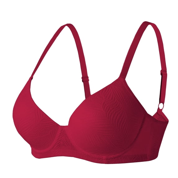 Amkhujs Womens Bras Trendy Solid Color Adjustable Spaghetti Strap Underwire Bras Breathable V Neck Everyday Mesh Bras