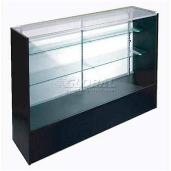 Amko Displays  4 ft. Full Vision Show Case - Black