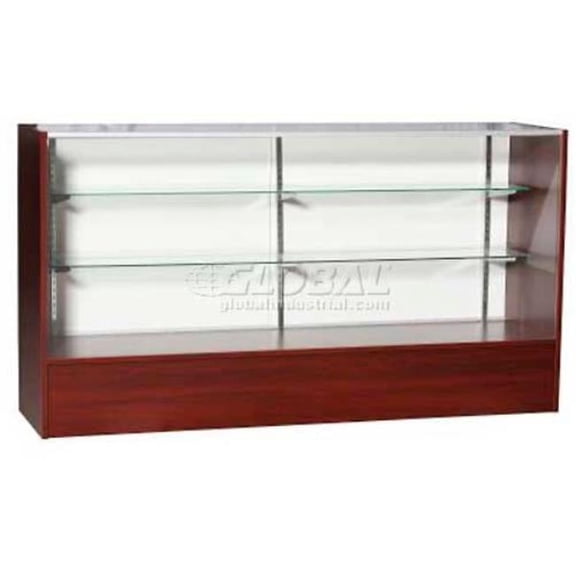 Amko Displays  4 ft. Full Vision Show Case - Cherry