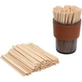 thumbnail image 1 of Amkoskr 200 Pcs Disposable Wood Coffee Stir Sticks 5.5 inch Coffee Stirrers,Natural, 1 of 8