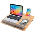 Amkoskr Laptop Desk Portable Lap Desk with Pillow Cushion, Laptop
