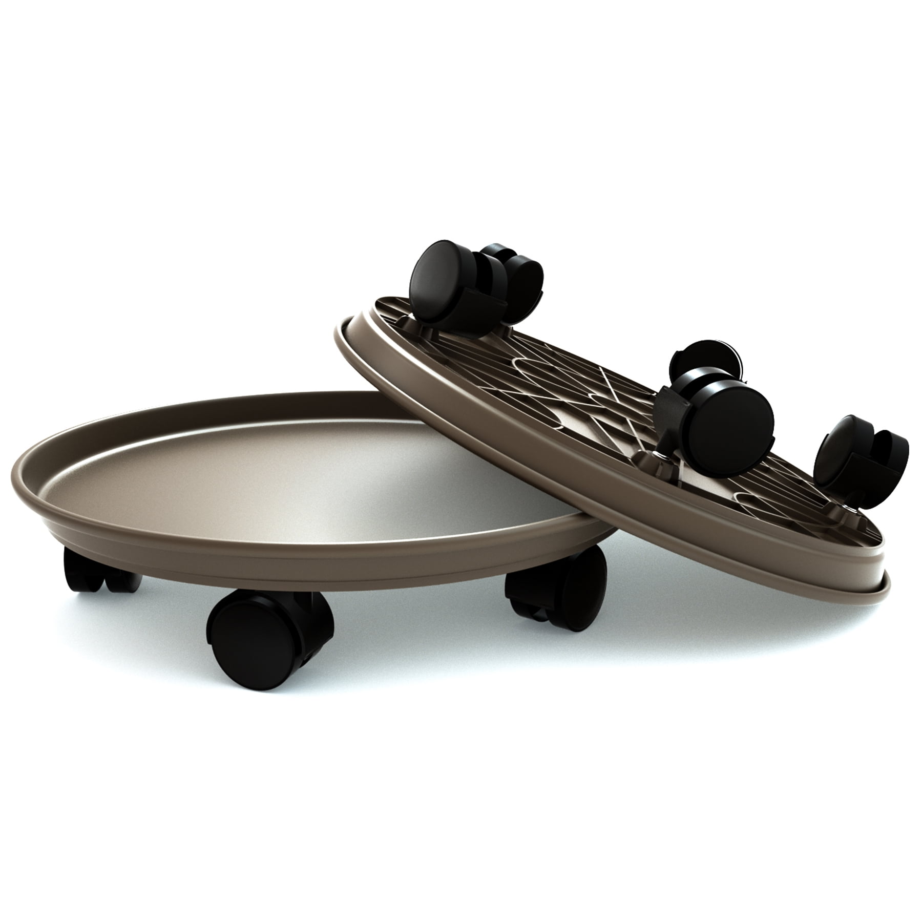 Amkoskr Plant Caddy with Wheels 15.5 Inch 2 Pack Plant Caddy on