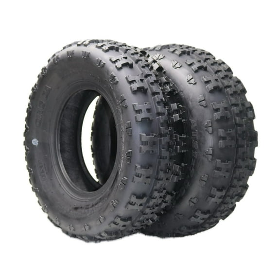 Amkui 24x8-12 All-Terrain Tires Set of 2, Mud Sand Off - Road Tire 25x10-12 ATV Tires, 12 Rim ATV/UTV Tires, 4/6PR All Mud Trail Tires, Tubeless, 2 Pack