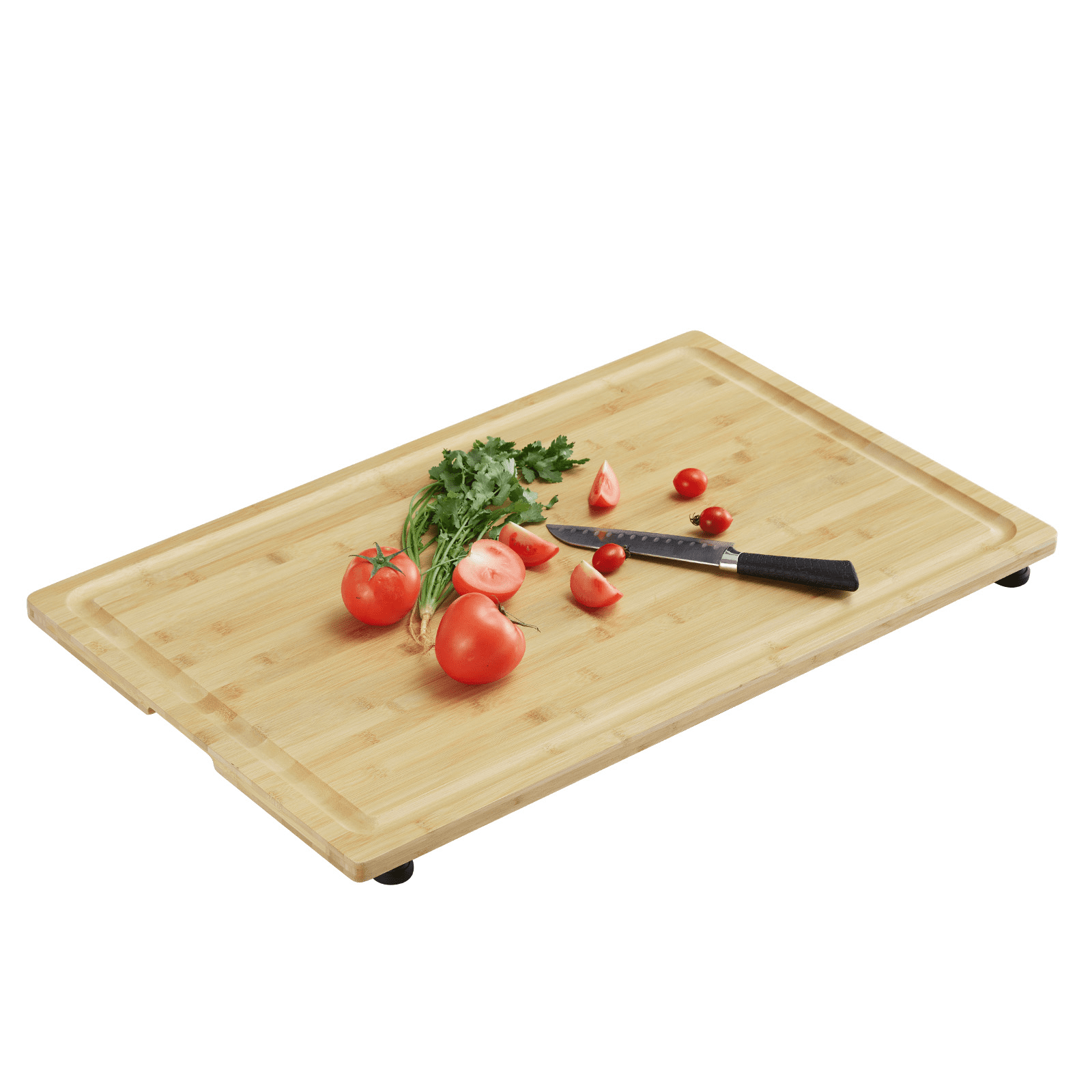 Amkui Bamboo Wood Cutting Boards for Kitchen, Stove Cover Board for Gas Stovetop, Cutting Serving Board with Legs and water Grooves, 30"x20" （Groove handle style）
