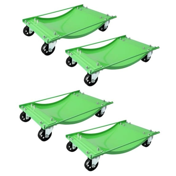Amkui Wheel Dolly Set of 4, Car Tire Stake Set 10,000LBS Car Moving Dolly, Heavy-Duty Car Tire Cart Moving Cars, Trucks, Trailers, Motorcycles, and Boats