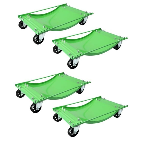 Amkui Wheel Dolly Set of 4, Car Tire Stake Set 10,000LBS Car Moving Dolly, Heavy-Duty Car Tire Cart Moving Cars, Trucks, Trailers, Motorcycles, and Boats