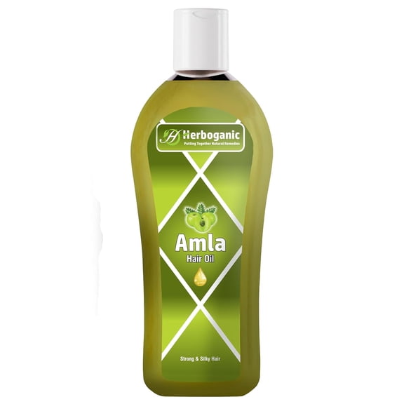 Amla Herbal Hair Oil, Stimulated Hair Growth, Reducing Hair Loss, Improve Scalp Circulation by Herboganic 5 Fl Oz