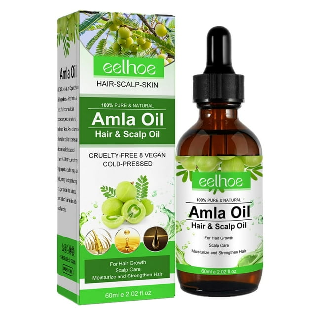 Amla Oil, Amla Hair Oil, Natural Cold Pressed Amla Oil for Hair Growth, Body, Face & Skin Care