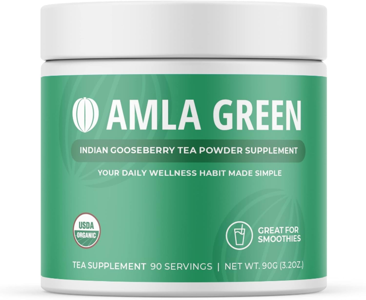 Amla Powder & Green Tea Superfood Supplement, 20x Ultra Concentrated