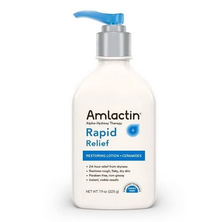 Amlactin Alpha Hydroxy Therapy Rapid Relief Restoring Lotion And Ceramides, 7.9 Oz, 2 Pack