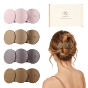Amlaidu Medium Flat Hair Clips for Women, Flat Claw Clips for Thick & Thin Hair, Non Slip Strong Hair Accessories, 4PCS Mixed Color Set