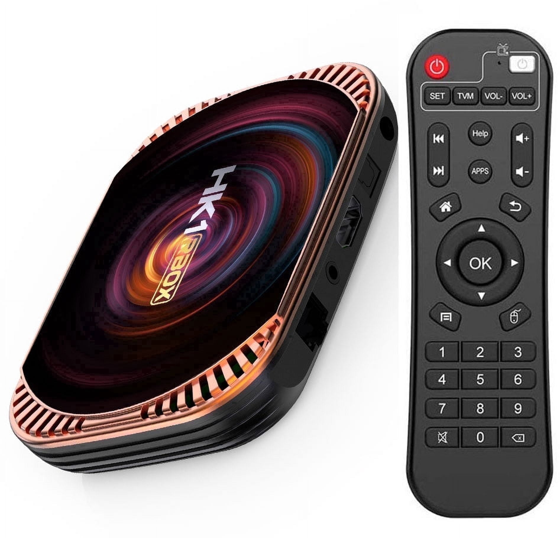Amlogic S905X4 Android 11.0 TV Box HK1 X4 con 4GB RAM 64GB ROM 4K Ultra HD H.265 WiFi Doble Banda BT 4.0 Media Box 2.4/5Ghz WiFi 1000M LAN