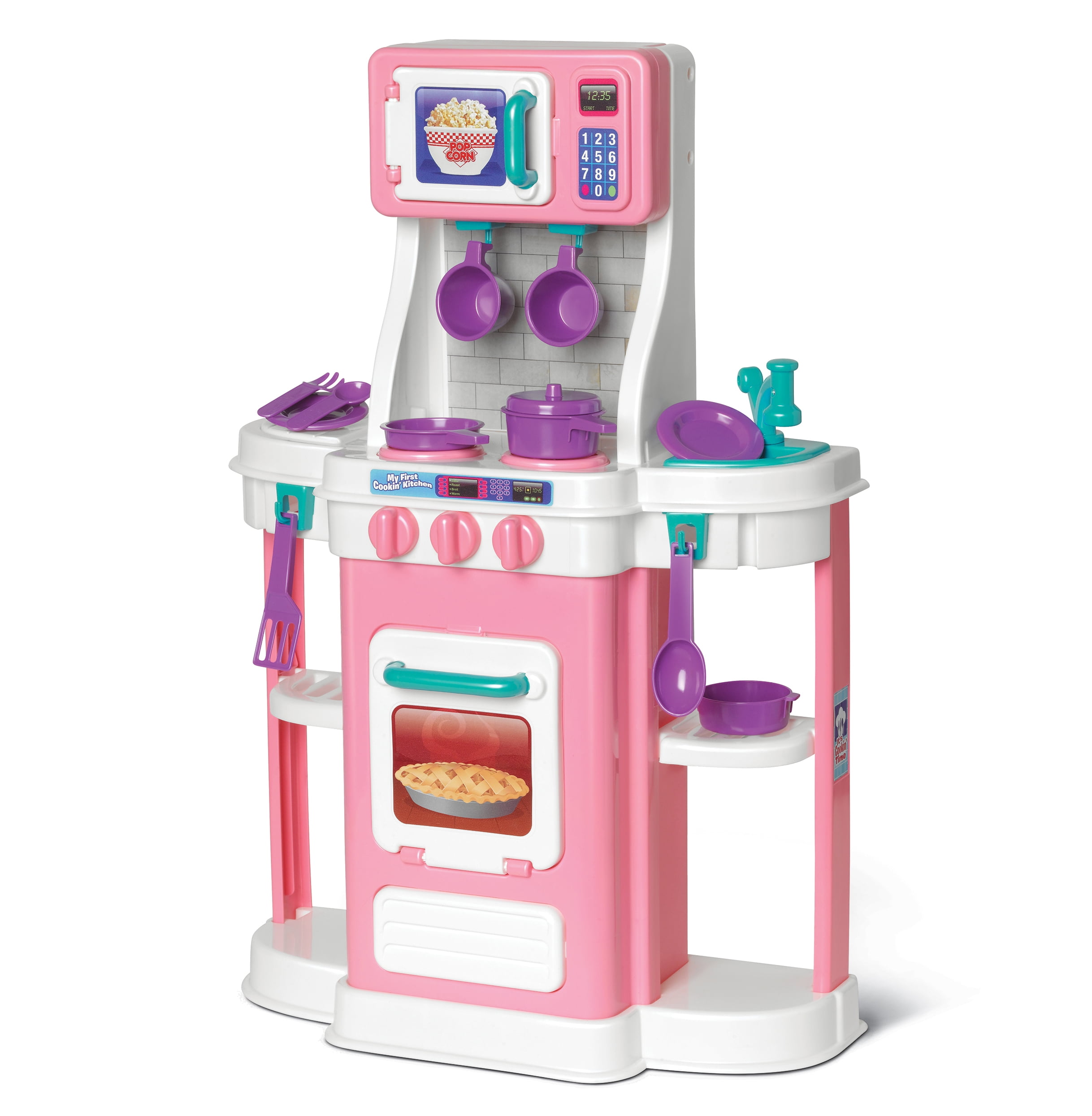 Amloid Corp Cookin Kitchen 18 Set Partialassem Pink