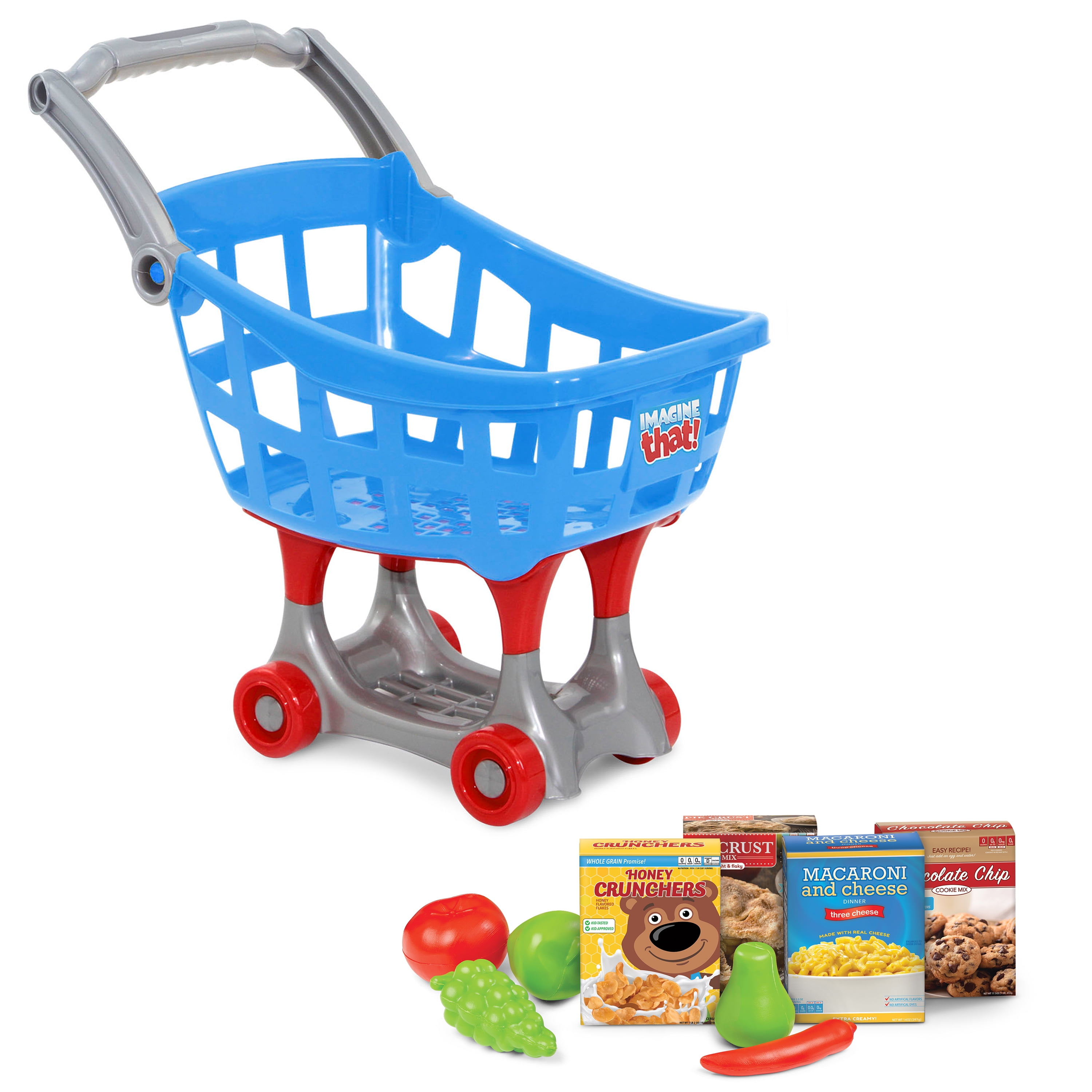Amloid Shopping Cart Playset with Food
