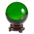 thumbnail image 1 of Amlong Crystal 5" (130mm) Crystal Ball with Wood Stand, 1 of 2