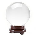 thumbnail image 1 of Amlong Crystal 6" (150mm) Crystal Ball with Wood Stand, 1 of 2