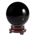 thumbnail image 1 of Amlong Crystal 8" (200mm) Crystal Ball with Wood Stand, 1 of 2