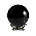 thumbnail image 1 of Amlong Crystal Black 8 in. (200mm) Crystal Ball with Elephant Stand, 1 of 1