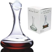 Amlong Crystal Lead-Free Crystal Wine Decanter, Red Wine Carafe, Wine Gift, Wine Accessories (58 oz), with Baseball Stopper