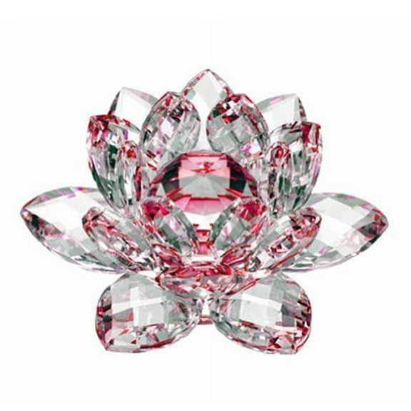 Amlong Crystal Red Crystal Lotus Flower