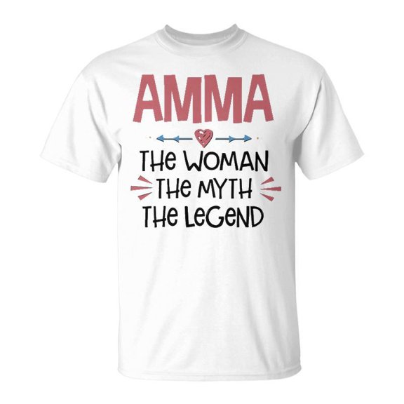 Amma Grandma Gift Amma The Woman The Myth The Legend Unisex Jersey Crewneck Tshirt