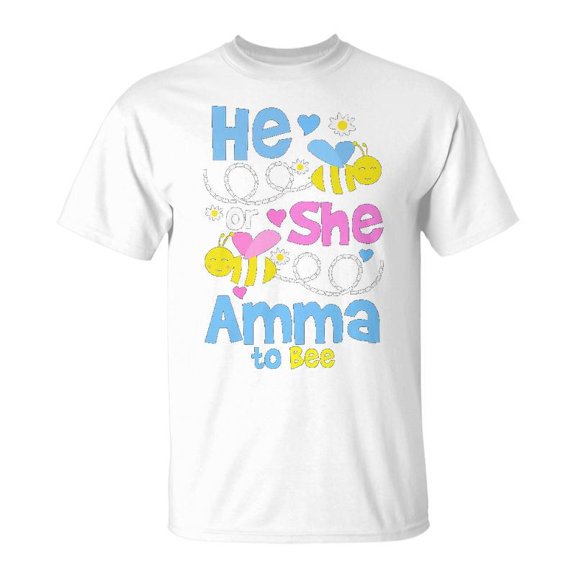Amma Grandma Gift He Or She Amma To Bee Unisex Jersey Crewneck Tshirt