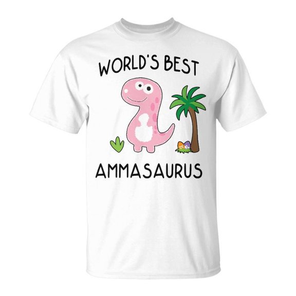 Amma Grandma Gift Worlds Best Ammasaurus Unisex Jersey Crewneck Tshirt
