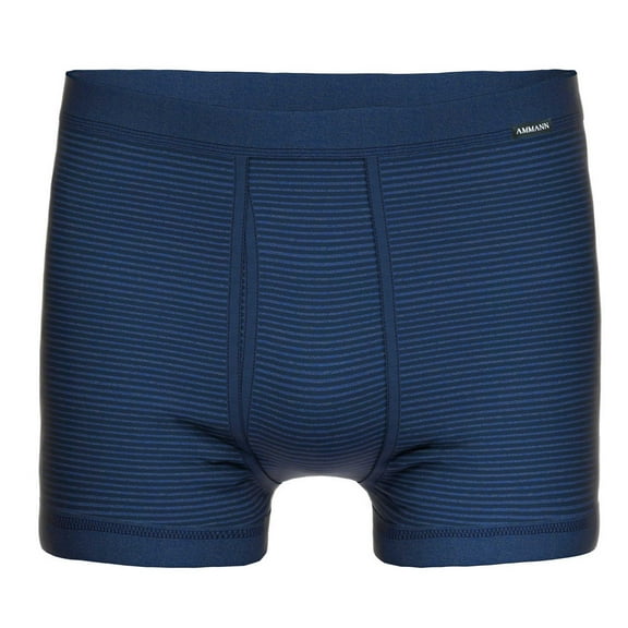 Ammann Men Boxer Shorts Cotton Blue L