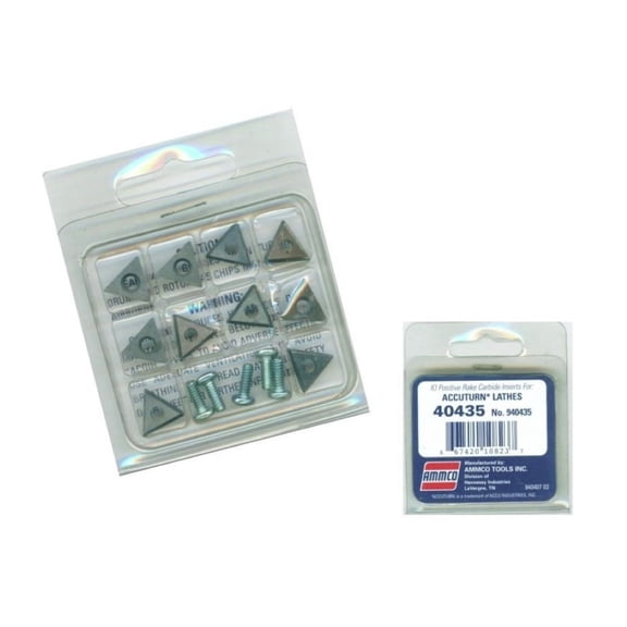 AMMCO 940435 Accuturn Carbide Insert- Positive Rake (10-Pack)