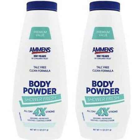 Ammens powder SHOWER FRESH 11oz ( 2 pack ) green