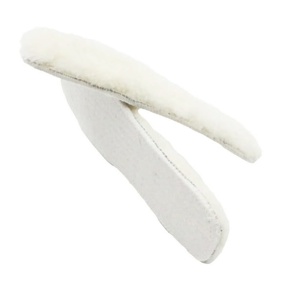 Ammep Natural Wool Insoles-100% Real Sheepskin (Women Size: 11.5) White 11.5