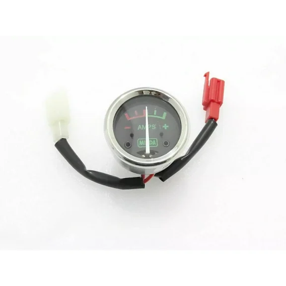 Ammeter Black Faced 42mm 8 Amp For Enfield BSA AJS Universal Fit