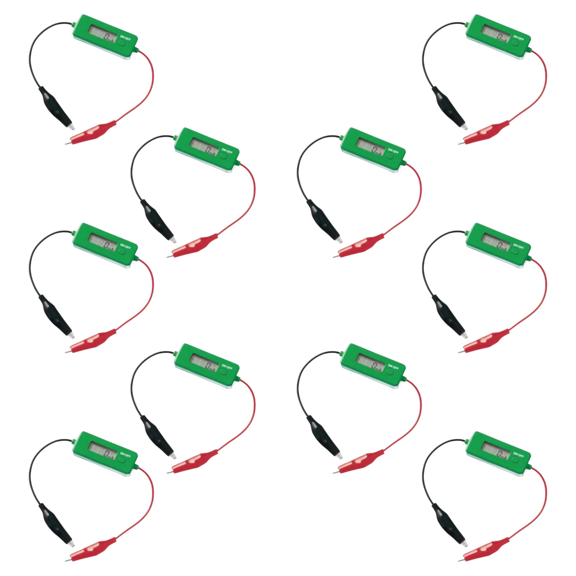 for with range: Images High Quality Grahic Ammeter DC Digital with Connectors Range 3A,1mA. Pack of 10. - Walmart.com