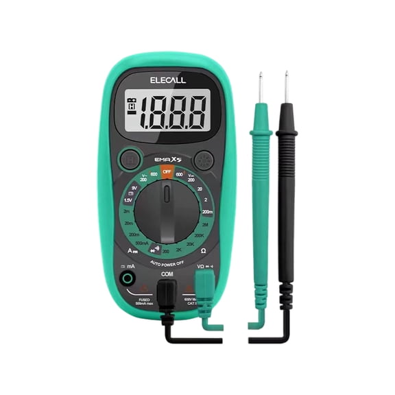 Ammeter Voltemter LCD Digital Multimeter 1999 Count Multi Tester with Backlit Buzzer Auto Off Portable Tester